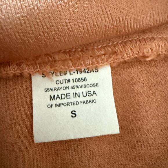 LANSTON Copper Satin Cross Front Flyaway Halter Style Sleeveless Top Small BNWT - Picture 6 of 6